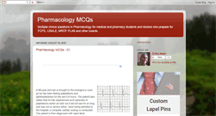 Desktop Screenshot of pharmacologymcqs.com